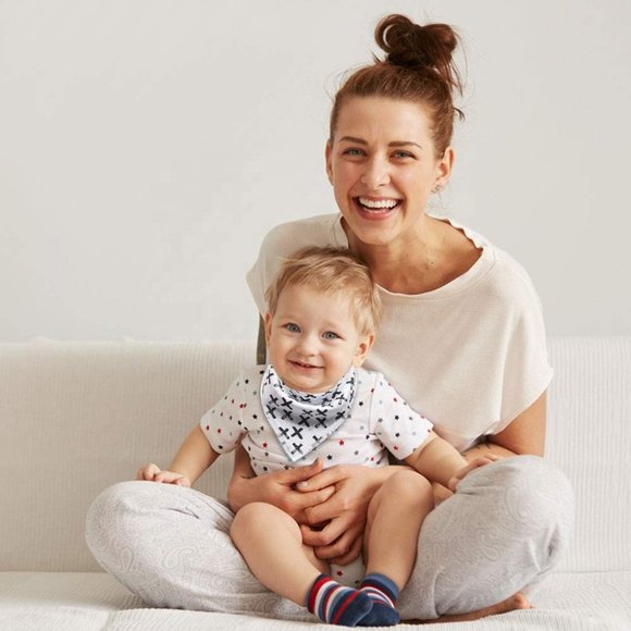 Fashion Baby Bibs With Pacifier Hangers Teether - Picture 12 of 16